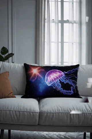 Jellyfish Throw Pillow