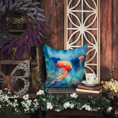 Jellyfish Throw Pillow
